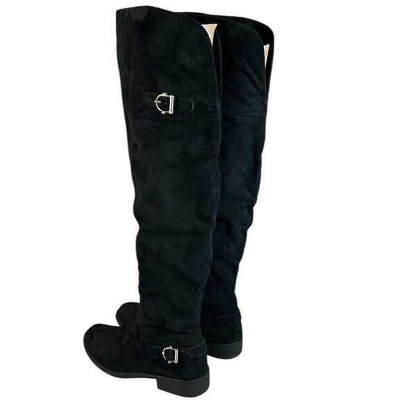 American Rag Cie Boots Womens Size 7.5 Adarra Over the Knee Tall Riding Black - Picture 9 of 16